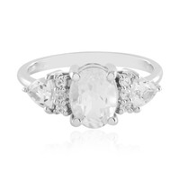 Anello in argento con Topazio Bianco