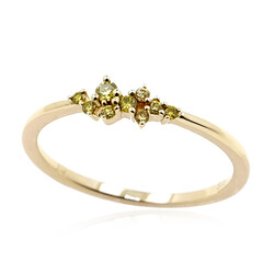 Anello in oro con Diamante Giallo SI2