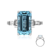 Anello in oro con Acquamarina Brasiliana AAA (AMAYANI)