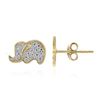 Orecchini in argento con Diamante I3 (I)