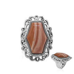 Anello in argento con Opale Rosa Australiano (Art of Nature)