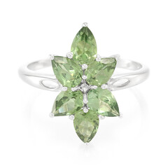Anello in argento con Apatite Russa
