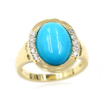 Anello in argento con Turchese Sleeping Beauty (Faszination Türkis)