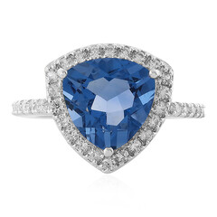Anello in argento con Fluorite Cangiante