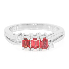 Anello in argento con Rubino Malawi