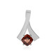 Ciondolo in argento con Zircone Rosa