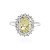 Anello in argento con Quarzo Limone