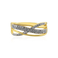 Anello in argento con Diamante I4 (J)