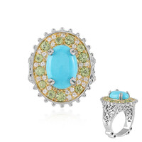 Anello in argento con Turchese Sleeping Beauty (Dallas Prince Designs)