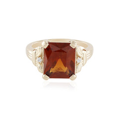 Anello in oro con Granato Essonite