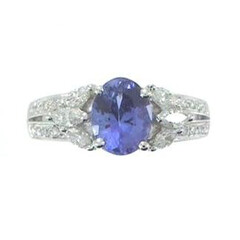 Anello in oro con Tanzanite AAA (CIRARI)