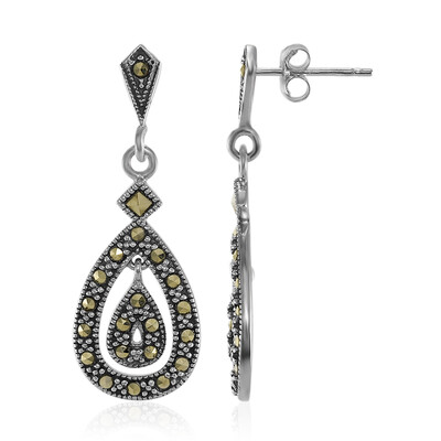 Orecchini in argento con Marcassite