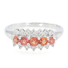 Anello in argento con Rubino Tramonto