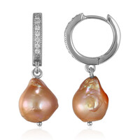 Orecchini in argento con Perla di Acqua Dolce (TPC)