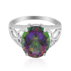 Anello in argento con Topazio Mistico