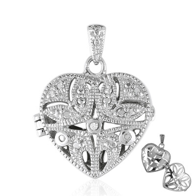 Ciondolo in argento con Diamante PK (I)