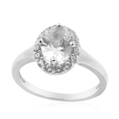 Anello in argento con Danburite