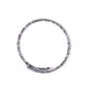 Bracciale in acciaio con Tanzanite (Riya)