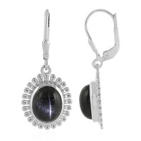Orecchini in argento con Diopside Stellato d'India