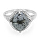 Anello in argento con Ossidiana Fiocco di Neve
