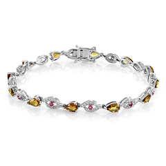 Bracciale in argento con Tormalina Gialla