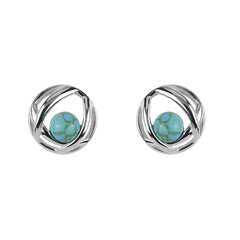 Orecchini in argento con Turchese