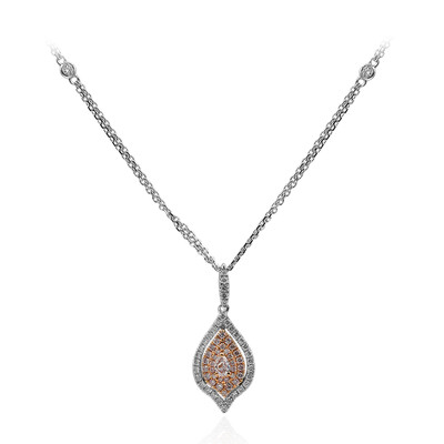 Collana in oro con Diamante Rosa I1 (CIRARI)