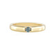 Anello in argento con Diamante Blu I2