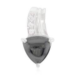 Ciondolo in argento con Ematite Nera
