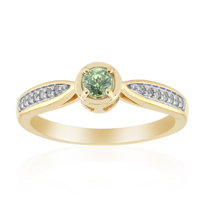 Anello in oro con Demantoide del Madagascar