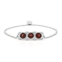Bracciale in argento con Granato Mozambico (Remy Rotenier)