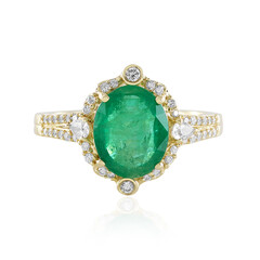 Anello in oro con Smeraldo Brasiliano (AMAYANI)
