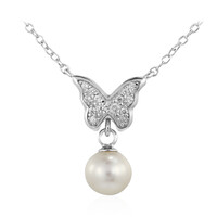 Collana in argento con Perla di Acqua Dolce