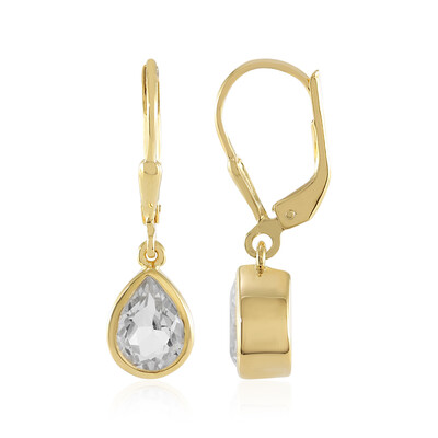 Orecchini in argento con Topazio Bianco