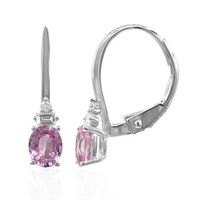 Orecchini in oro con Zaffiro Rosa (CIRARI)
