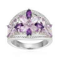 Anello in argento con Ametista