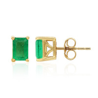 Orecchini in oro con Smeraldo Zambia AAA