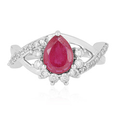 Anello in argento con Rubino del Madagascar