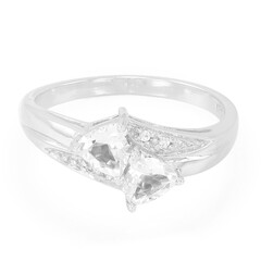 Anello in argento con Goshenite