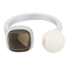 Anello in argento con Quarzo Fumè (TPC)
