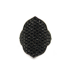 Anello in argento con Spinello Nero
