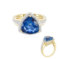 Anello in argento con Fluorite Cangiante