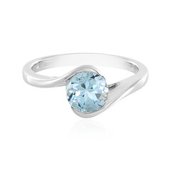 Anello in argento con Topazio Blu Cielo