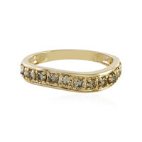 Anello in oro con Diamante Cioccolato I1
