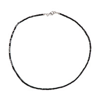 Collana in argento con Spinello Nero