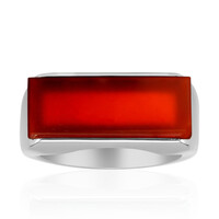 Anello in argento con Agata Rossa
