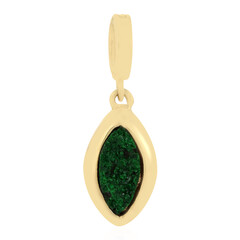 Ciondolo in argento con Uvarovite