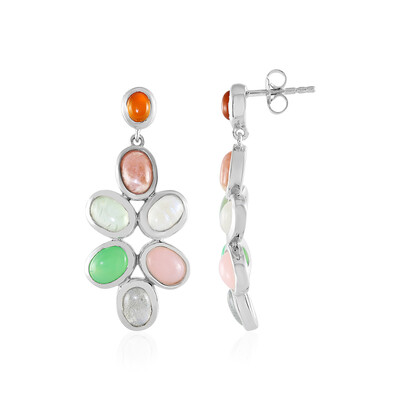 Orecchini in argento con Opale Rosa