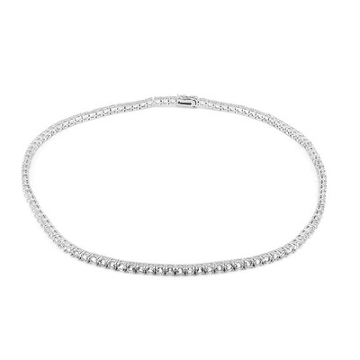 Collana in argento con Topazio Bianco