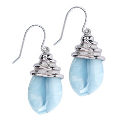Orecchini in argento con Larimar